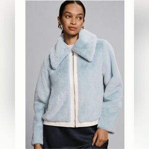 Anthropologie Maeve Faux Fur Jacket